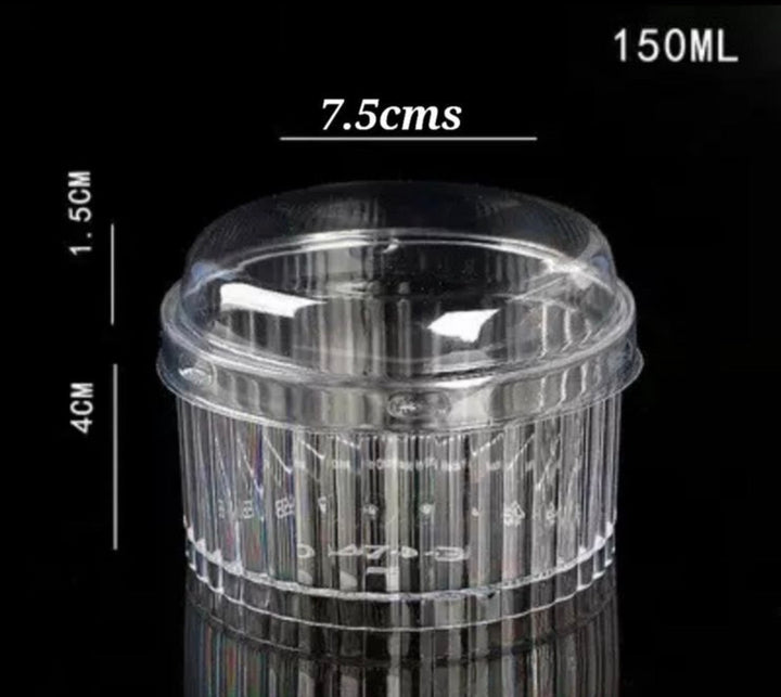 Ramekin Shape PVC Dessert / Candle Container (24 pc) • D-77