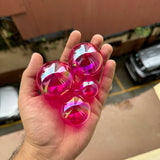 Pink Crystal Faux Balls