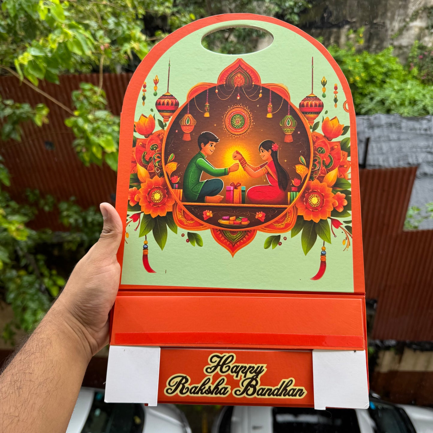 Collapsible Rakhi Hamper Stand