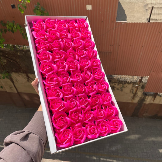 Scented Soap Roses Artificial Flower For Cake Decoration (50pc)