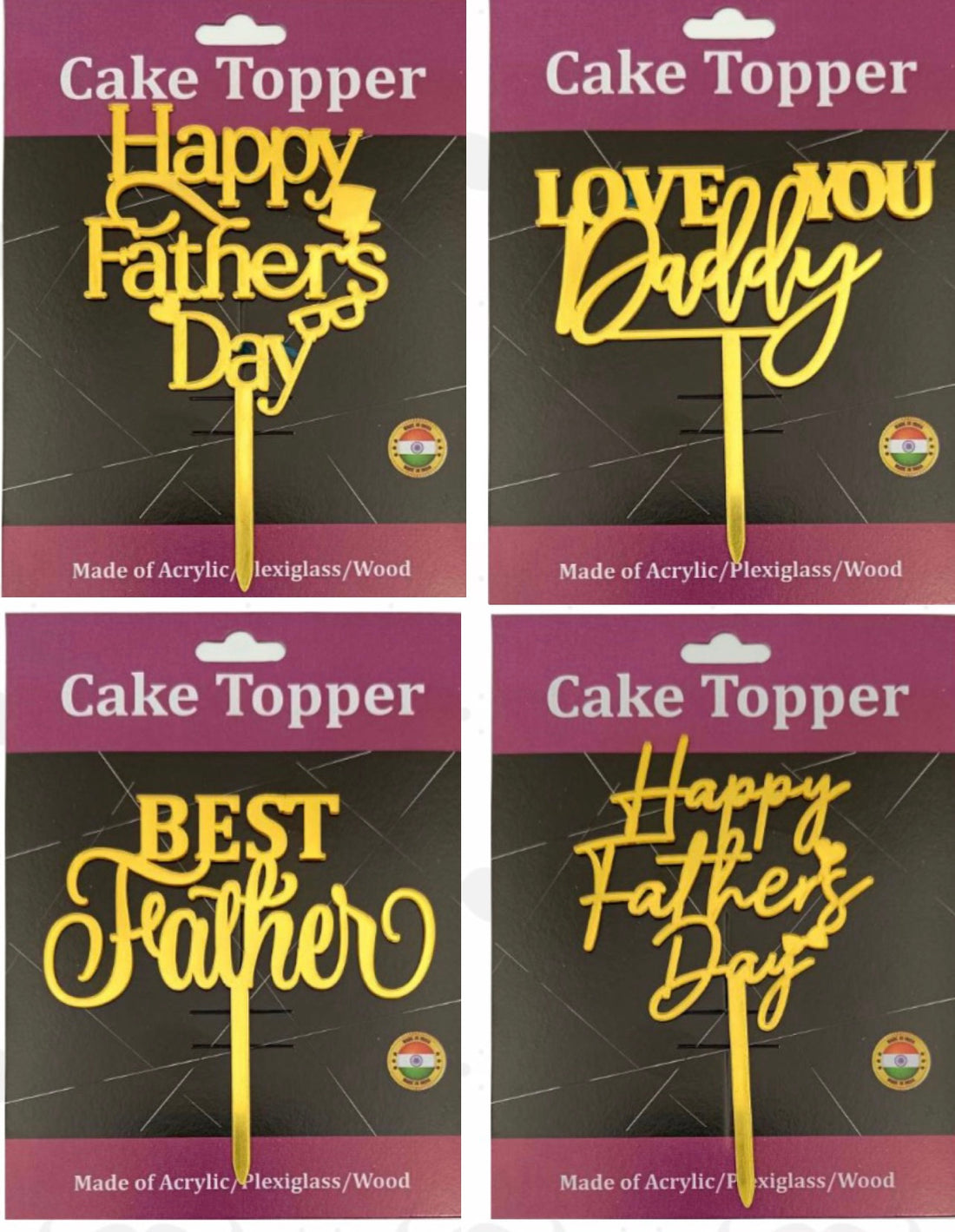 Father’s Day 4” Acrylic Topper