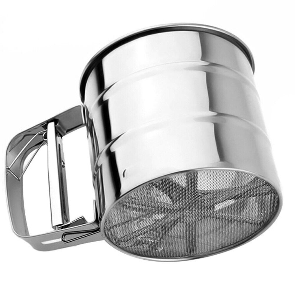 Stainless Steel Flour Sifter Sieve Cup || Trending Tiramisu Cocoa Duster
