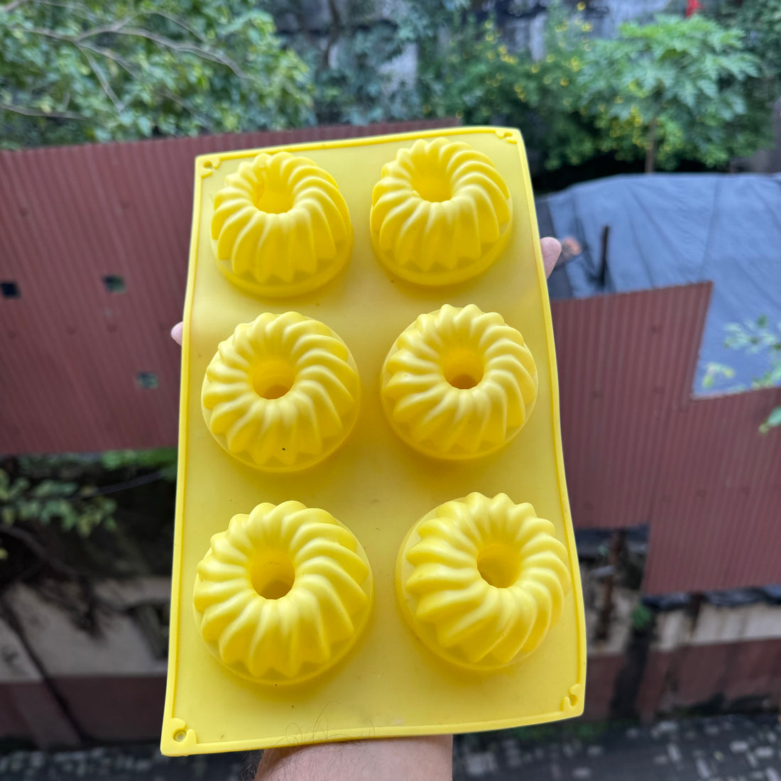 Fluted Silicon Bundt Mould 1pc (6cavity)