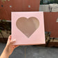 8inch Baby Pink Cake Box With Heart Cutout (1pc)