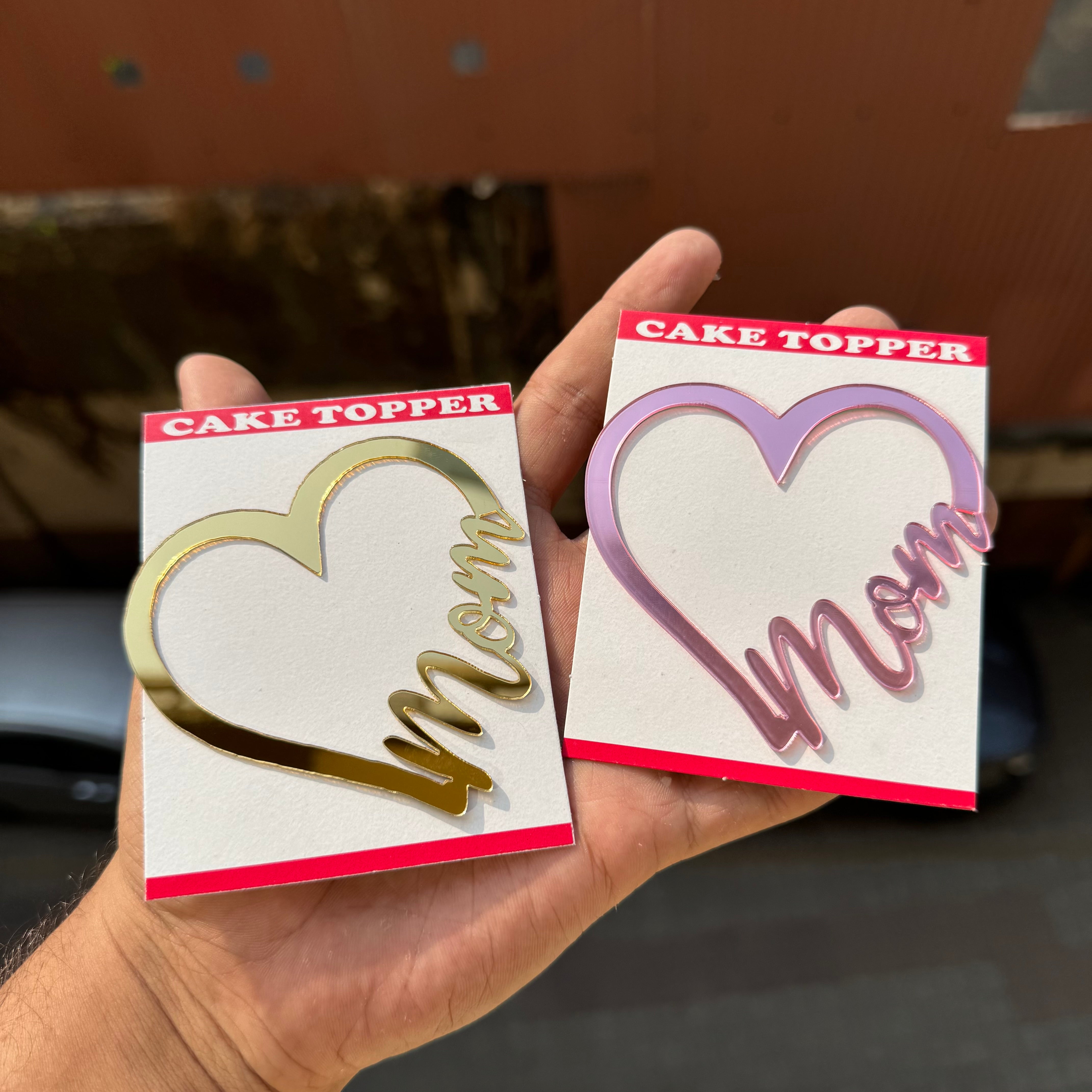 Mother’s Day Acrylic Topper / Tag (10pc)