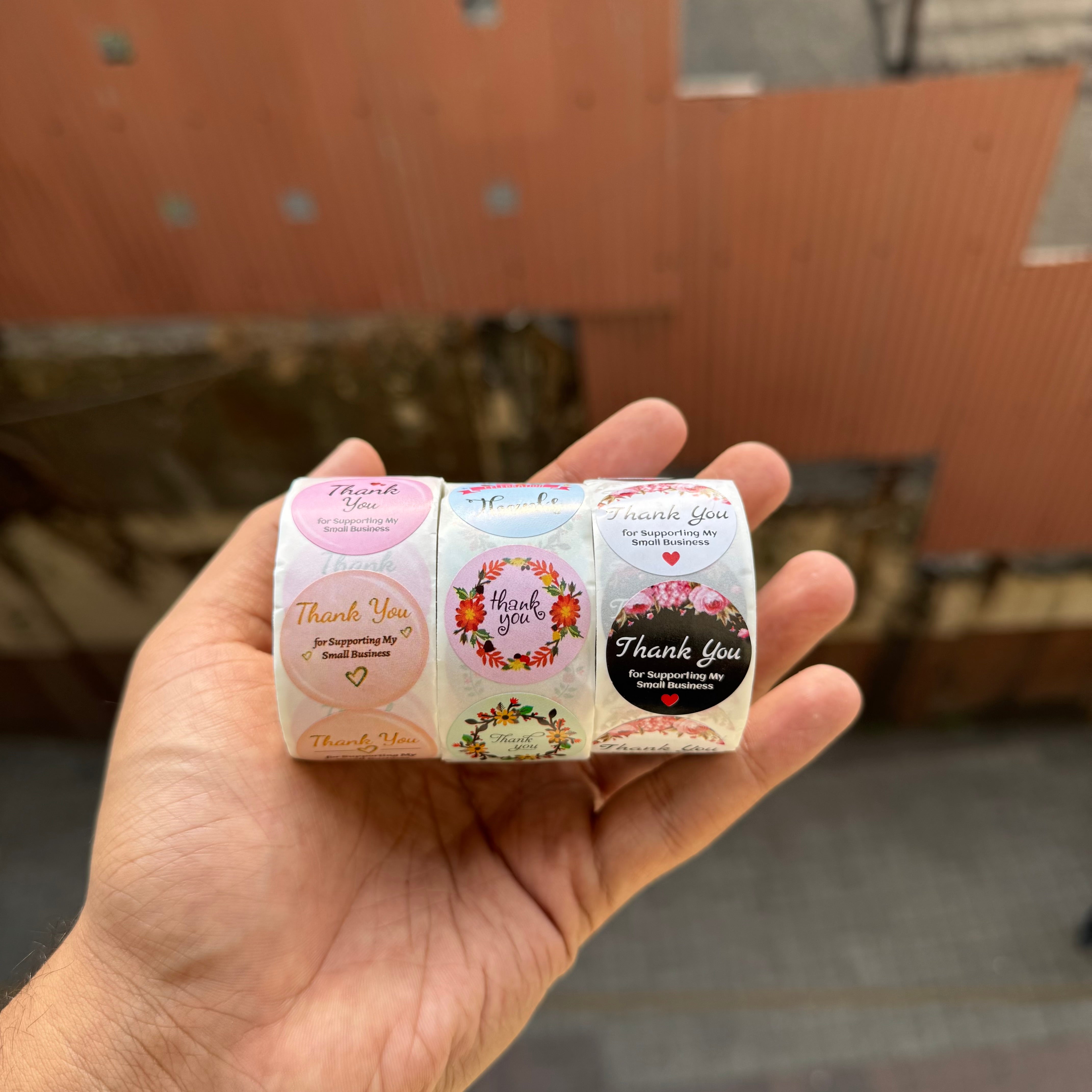 Thank You Sticker Sheet Roll (300 stickers)