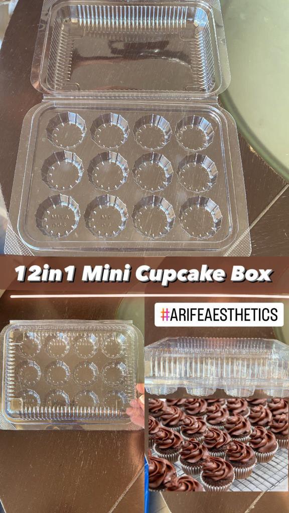 12 In 1 Pvc Mini Cupcake Box 10 Pc