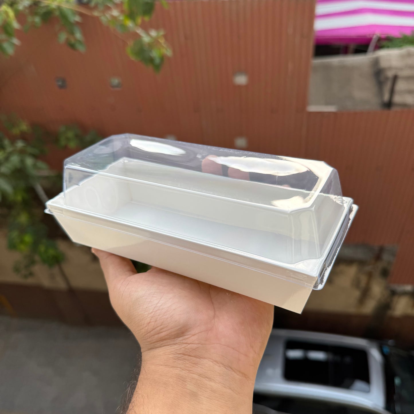 Loaf Liner With Lid White Medium (10pc)