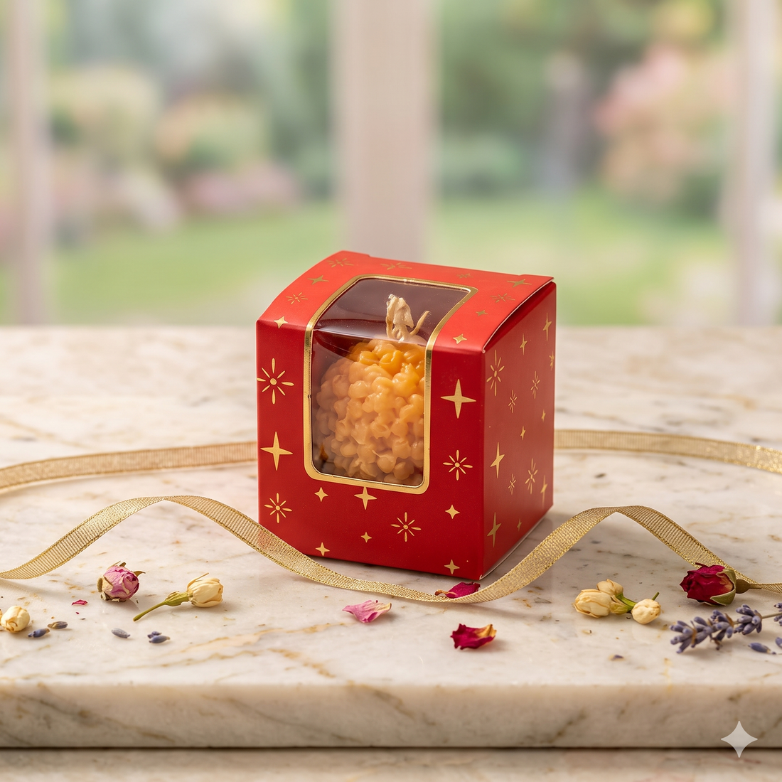 Single Laddoo Box (10pc) ~ Red
