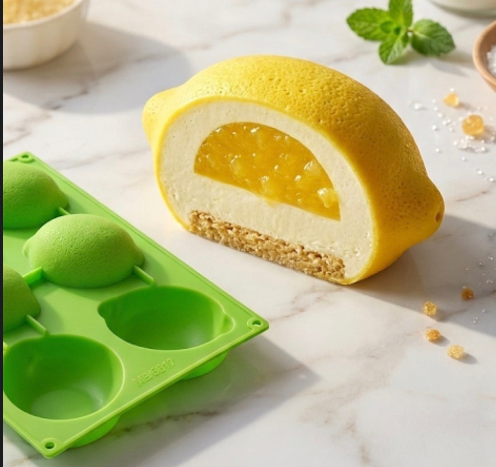 Hyper realistic Fruit Silicon Mould | Lemon | 1pc (6 Cavities)