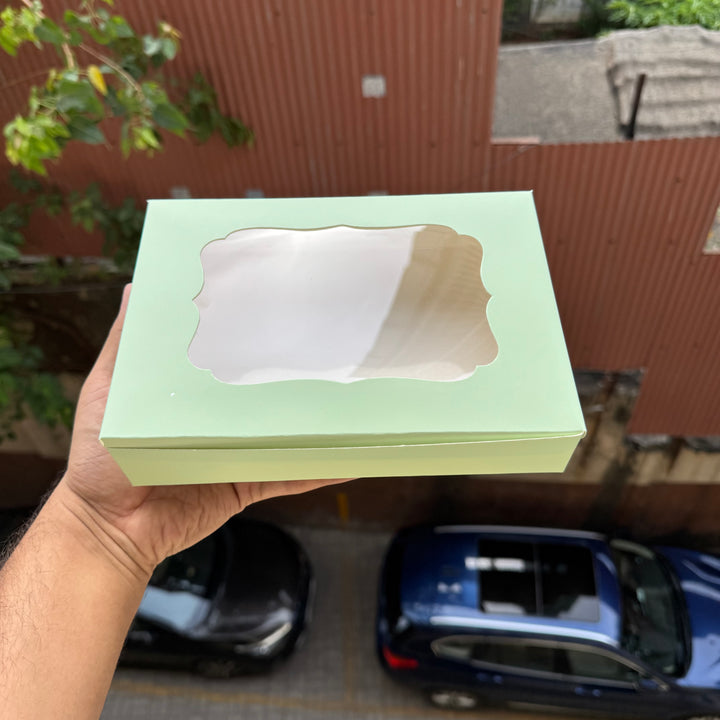 Pastel Mint Green 6 Brownie Box (10pc)