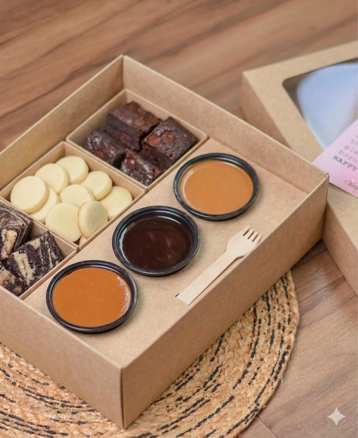 Platter Box for Dessert / Savoury Kraft (10pc)