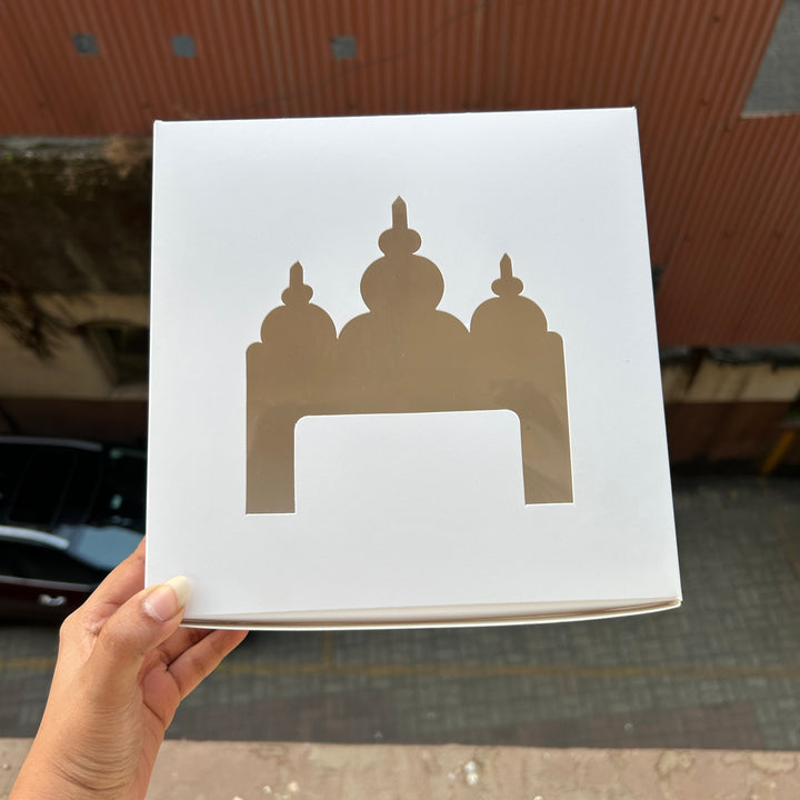 6x6x4 Ramadan Eid Cake/ Hamper Box (10pc)