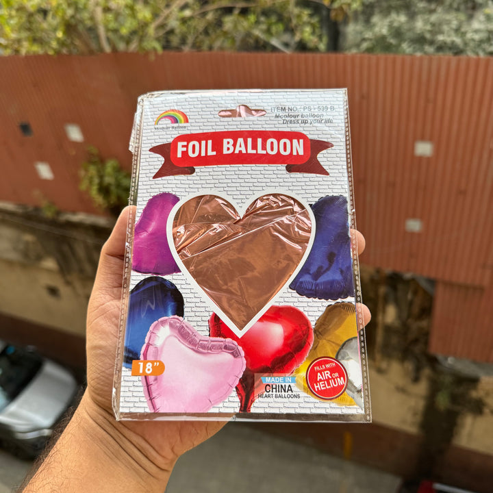 Rose Gold Heart Foil Balloon