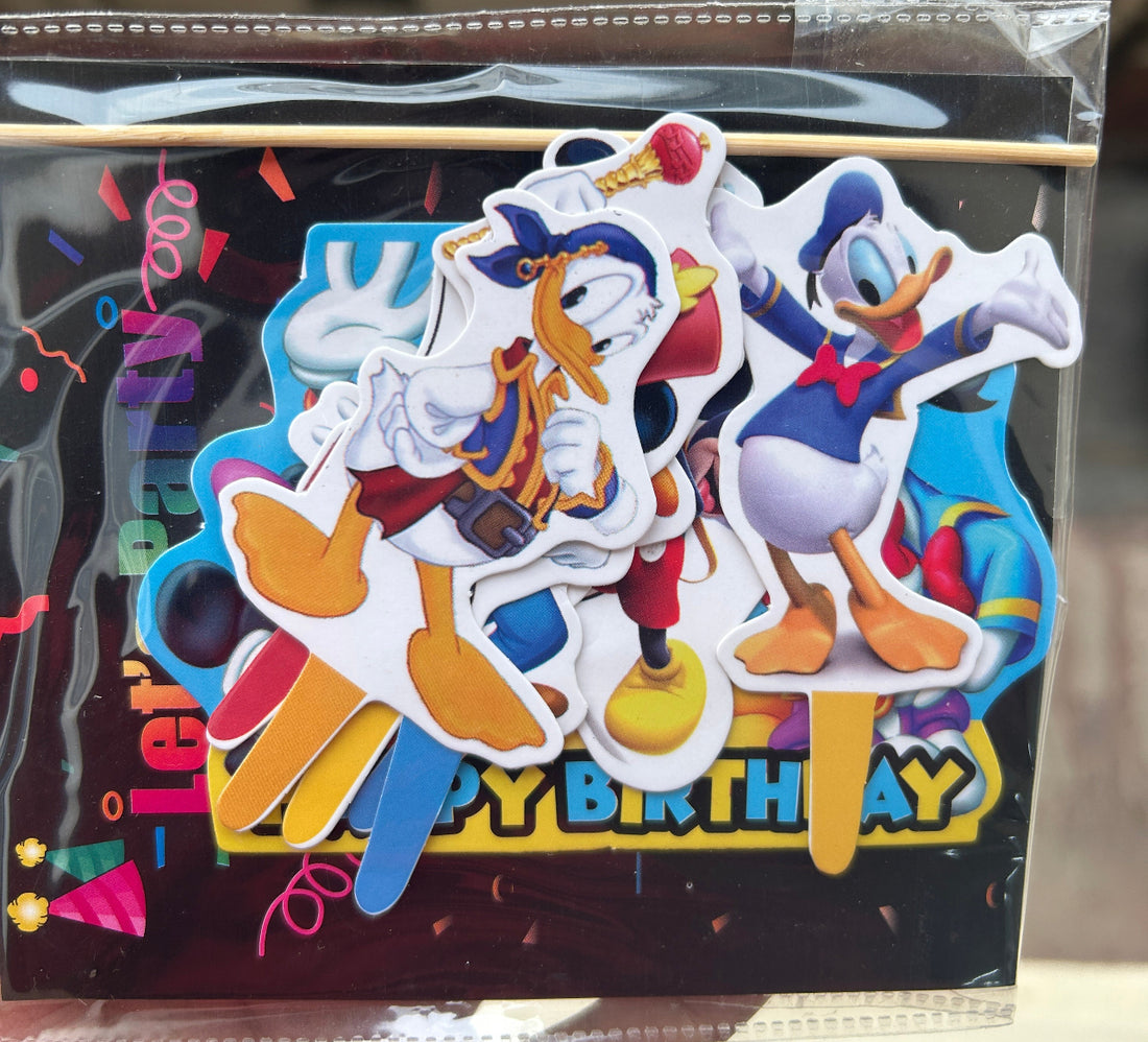 Donald Duck Paper Theme Cake Topper