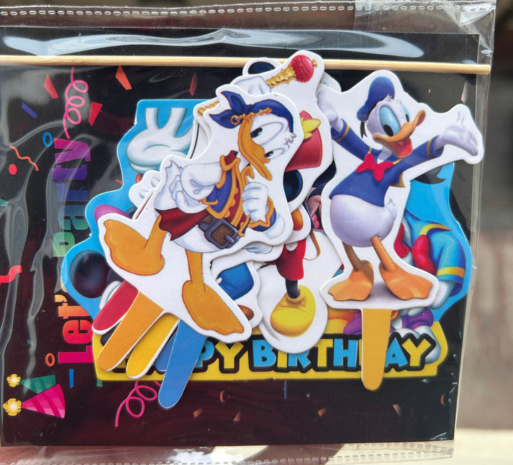 Donald Duck Paper Theme Cake Topper