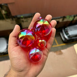 Red Crystal Faux Balls