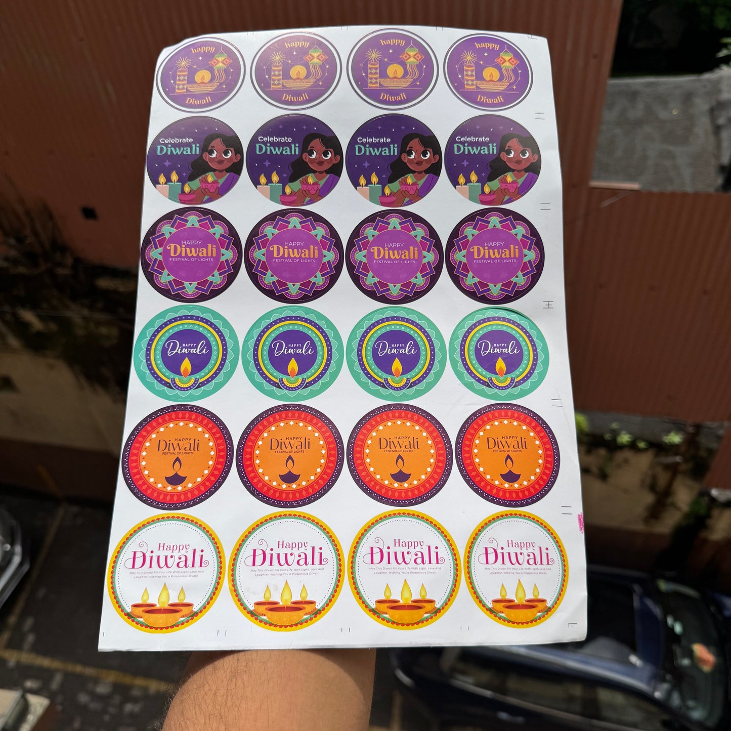 Diwali Sticker #A (24pcs)