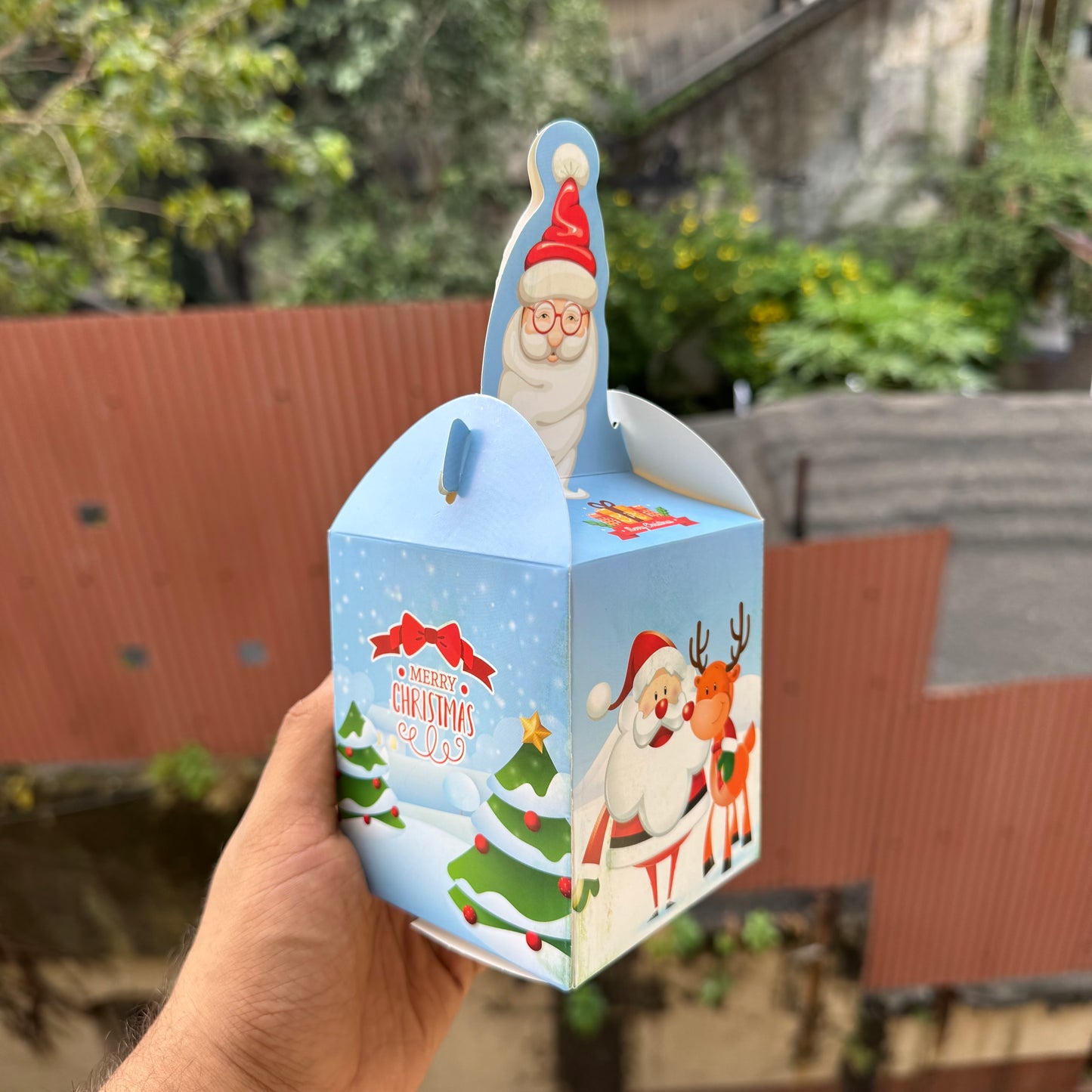 Christmas 3D Treat / Candle Box (10pc)