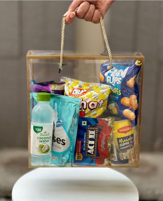 Clear Hamper Bag DIY Gold 8”