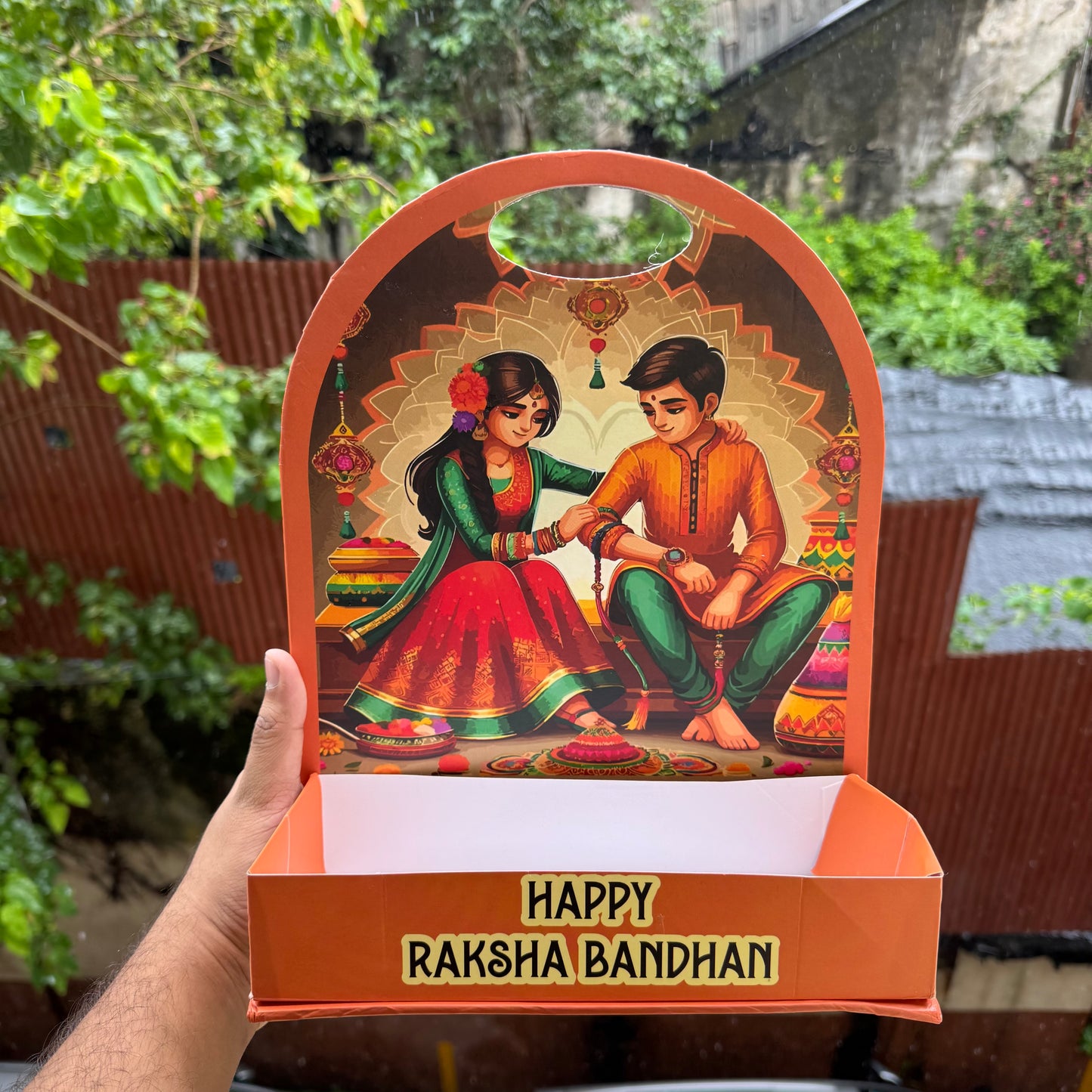 Collapsible Rakhi Hamper Stand