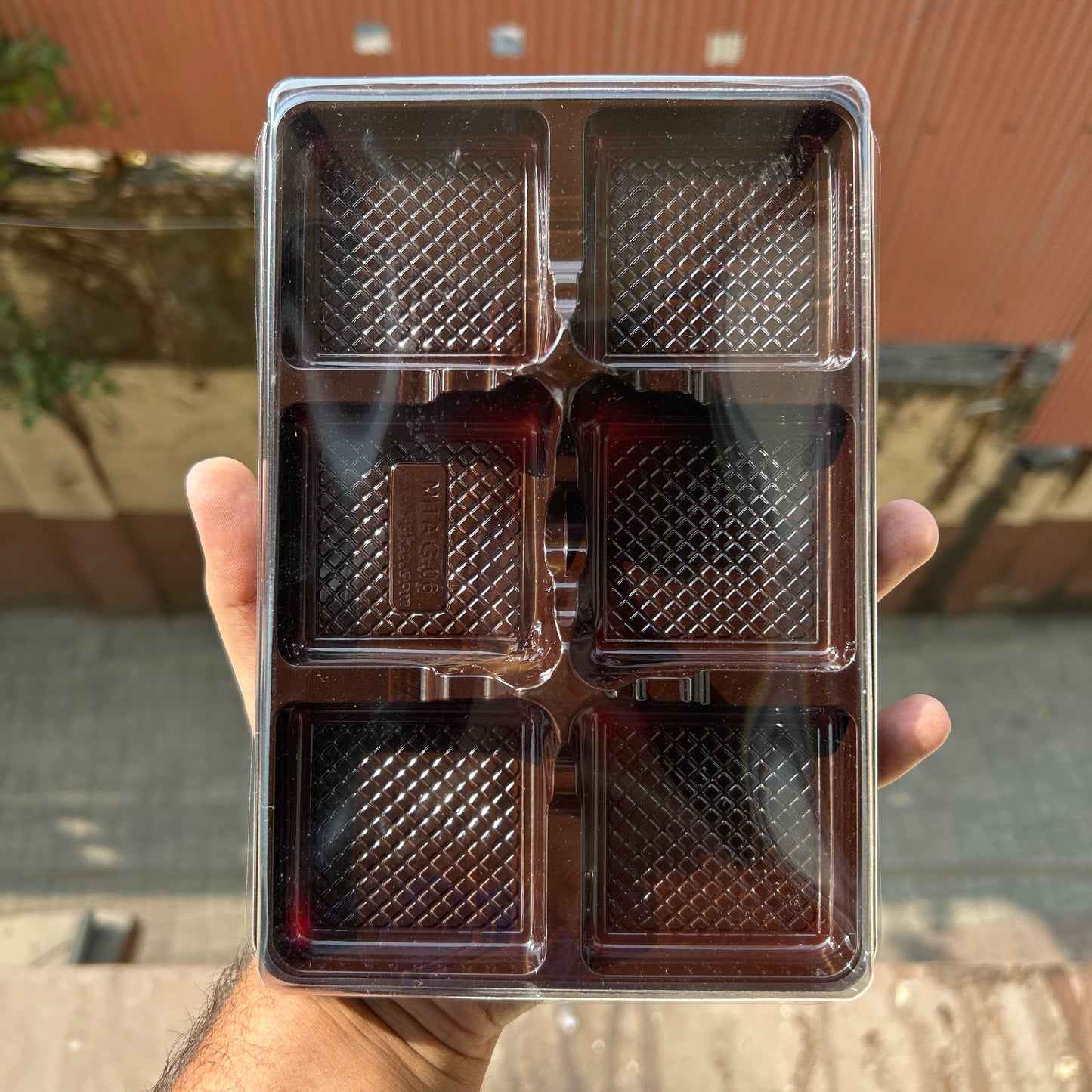 6 Brownie PVC Packaging With Lid (10pcs)