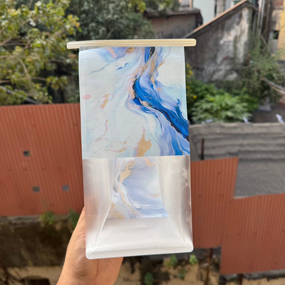 Marble Print Seal Bag S (10 pc)
