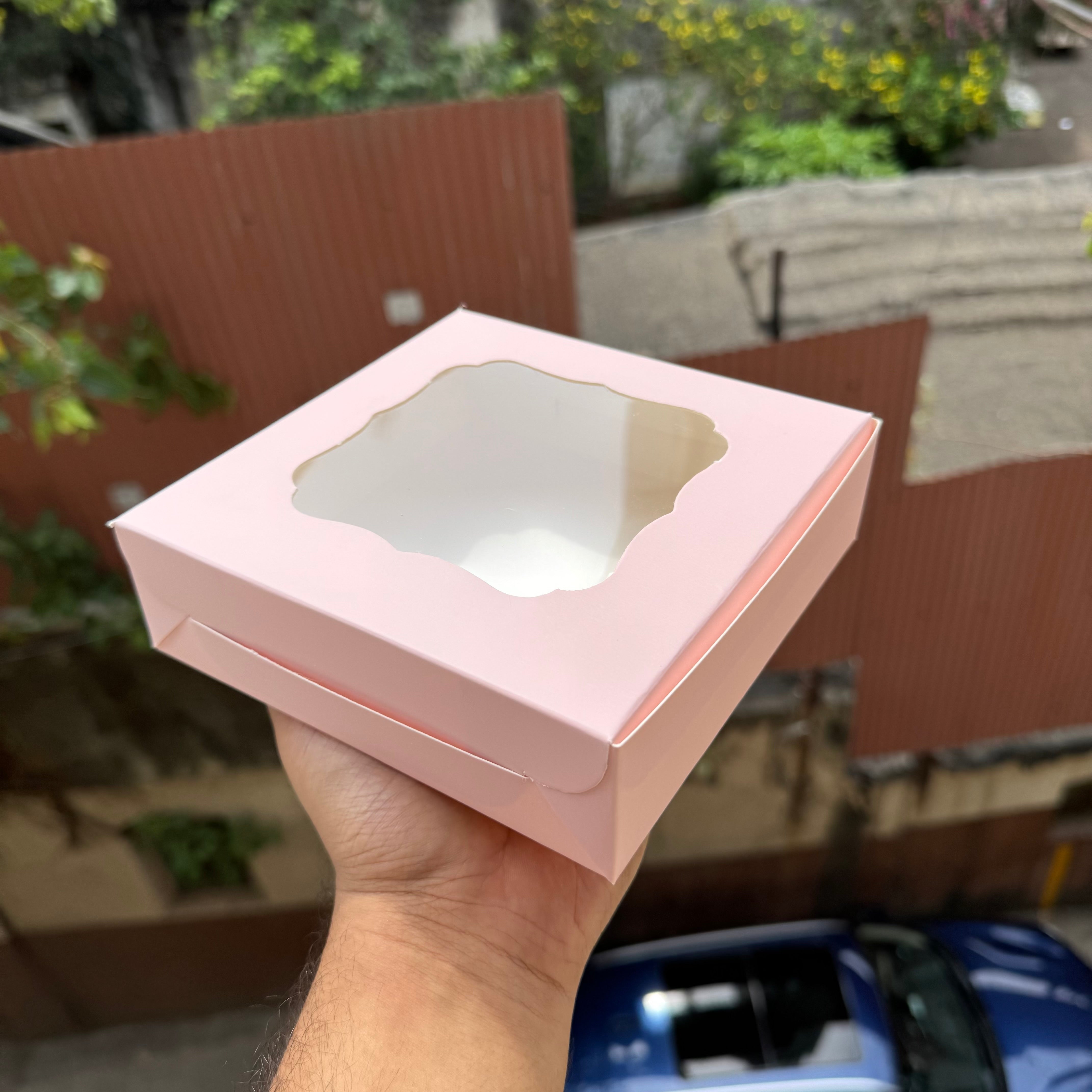 Pastel Peach 4 Brownie Box (10pc)