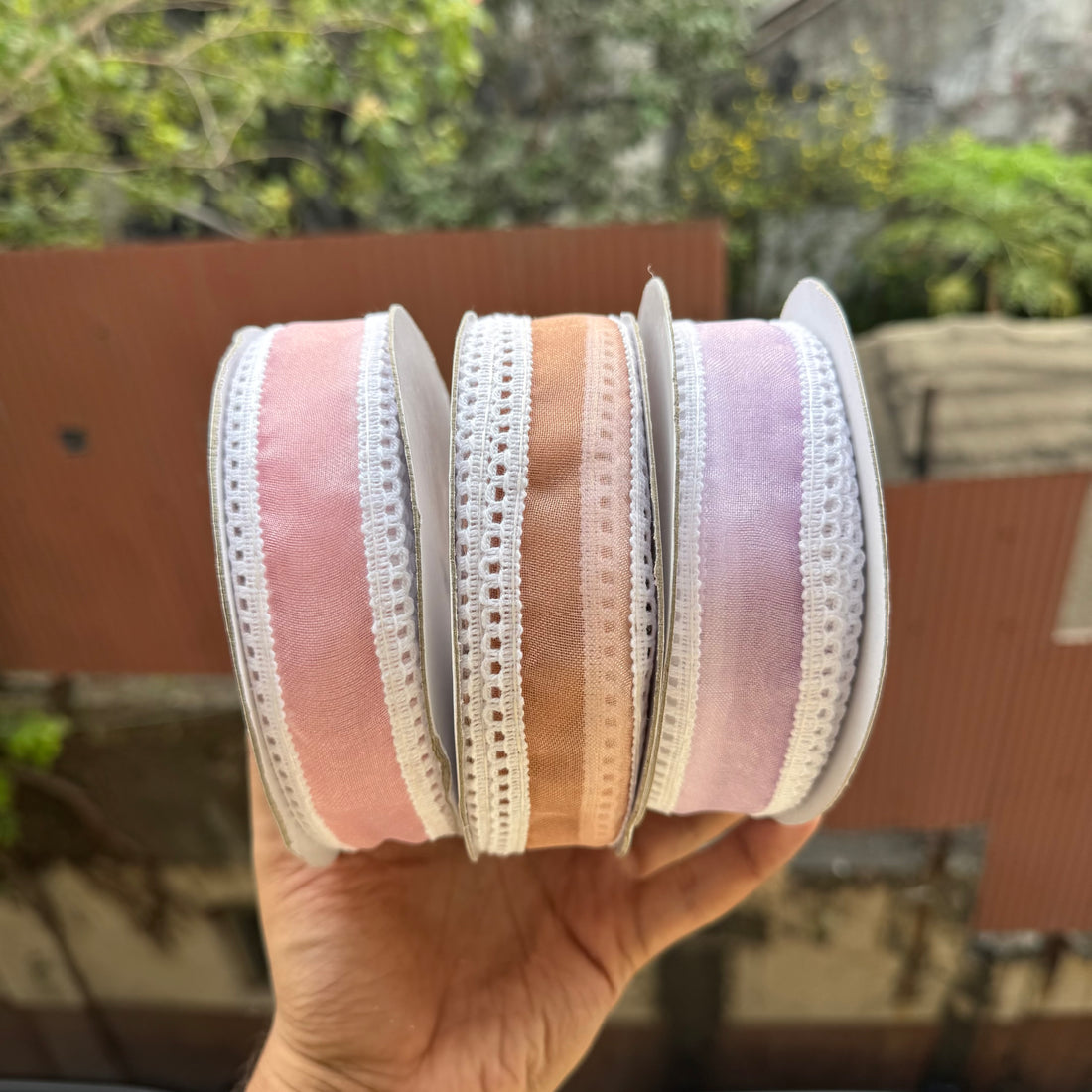 Lace Ribbon Peach (1Roll)