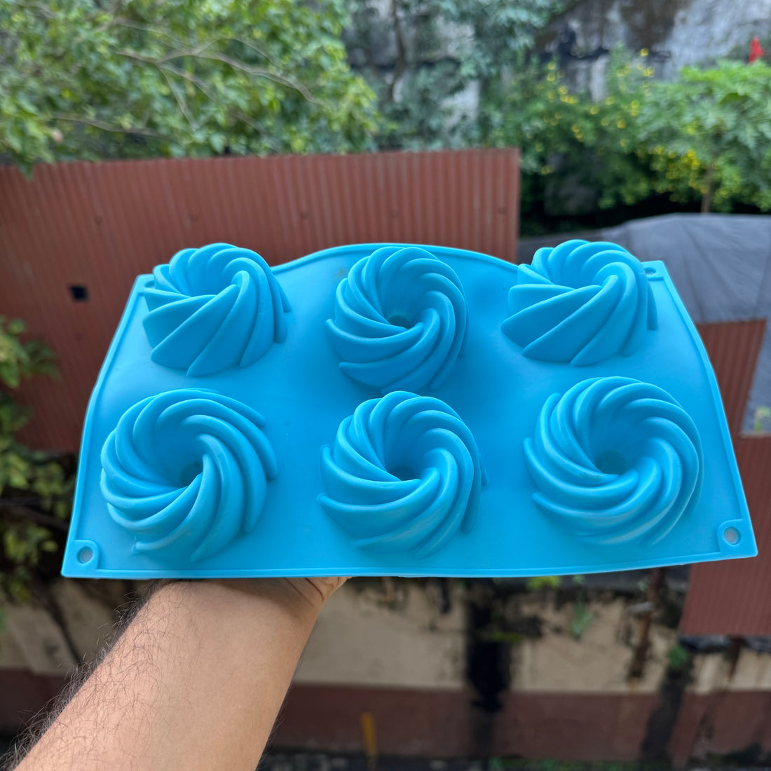 Swirl Silicon Bundt Mould 1pc (6cavity)