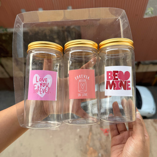 Valentine Jar Set Of 3pc