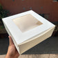 White Window Cake Box