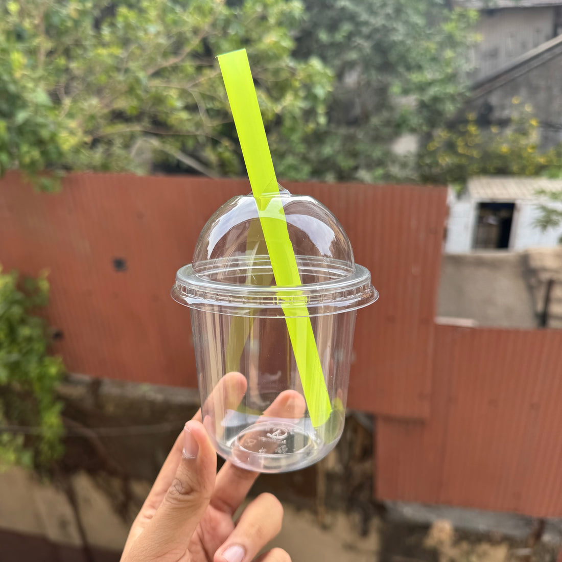 Trending U Shape Dessert Container PVC (10pc)• Coffee / Boba Tea Cups - 350ml