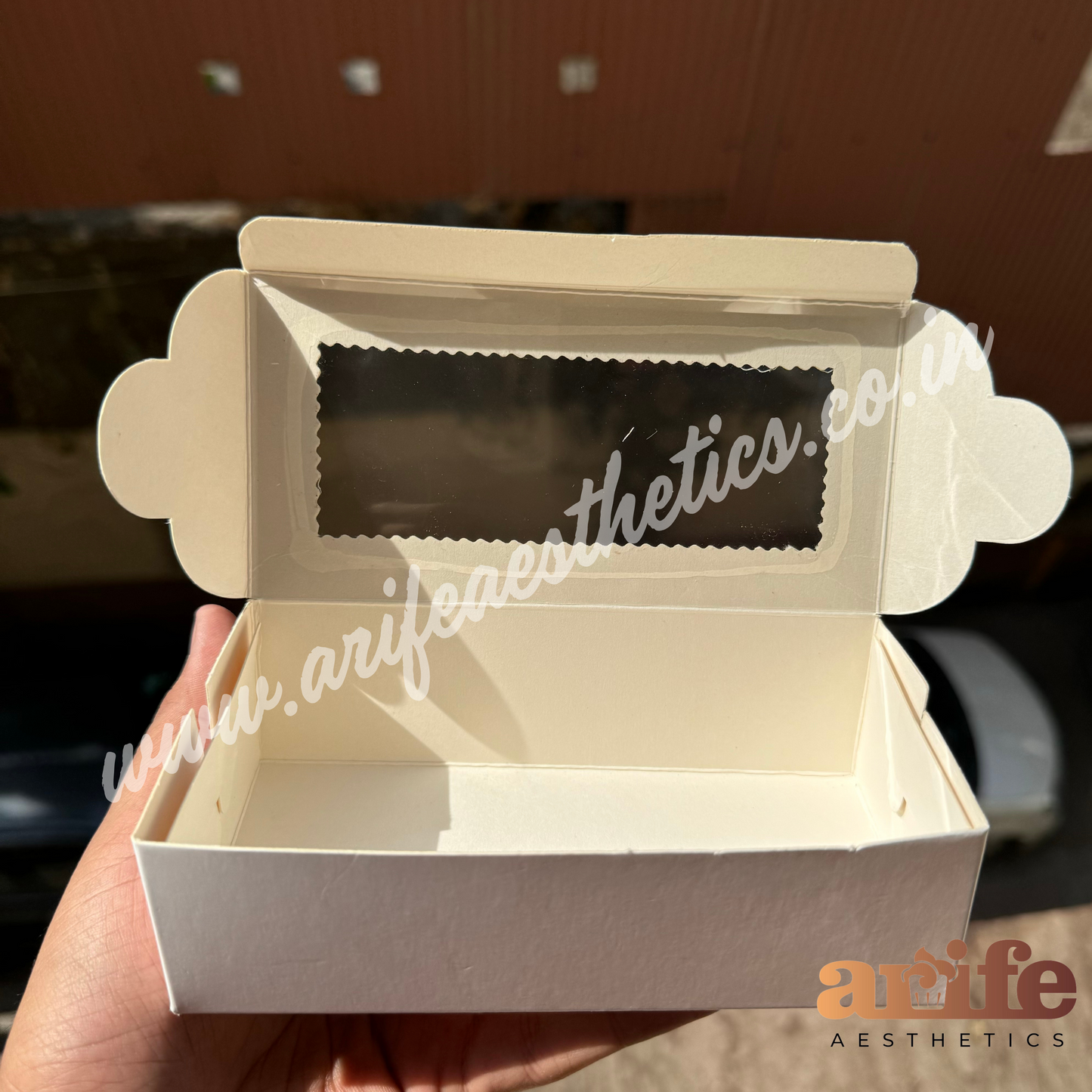 2 in 1 Brownie / Cookie Box White (10pcs)