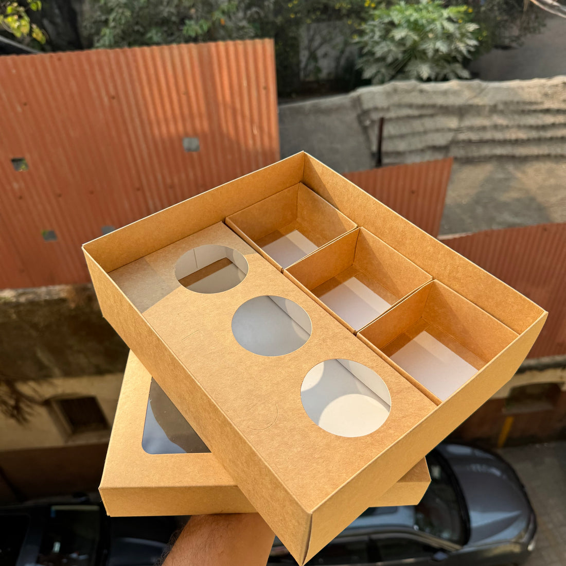 Platter Box for Dessert / Savoury Kraft (10pc)