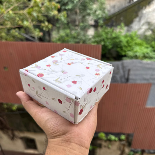 Lotus Print Corrugated Box (10pc)