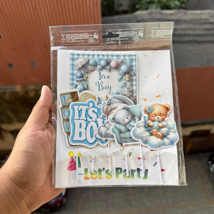 It’s A Boy Theme Paper Topper