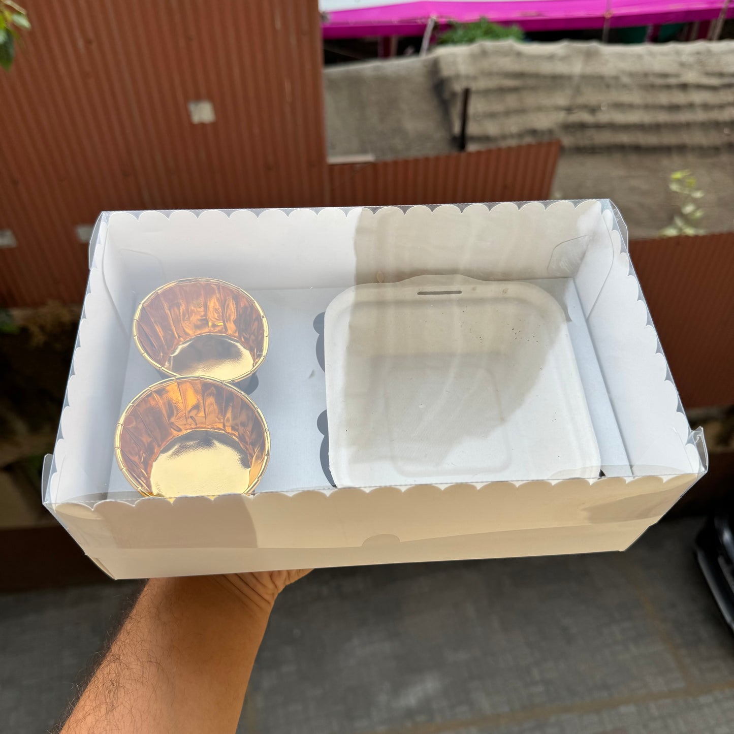 Bento and 2 cupcake BOX frill