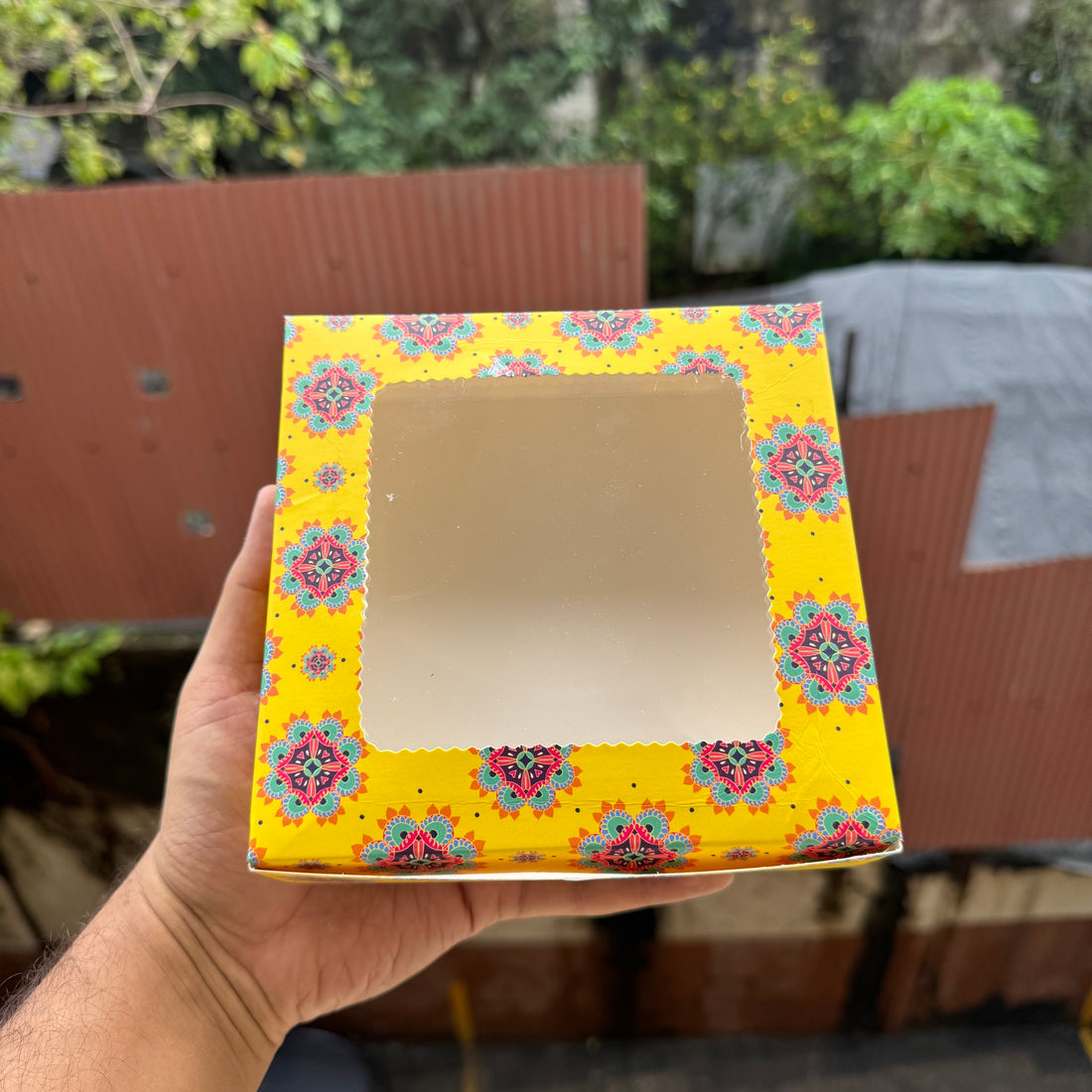 4 Brownie Box Bandhan Collection (10pc) • Yellow Mandala