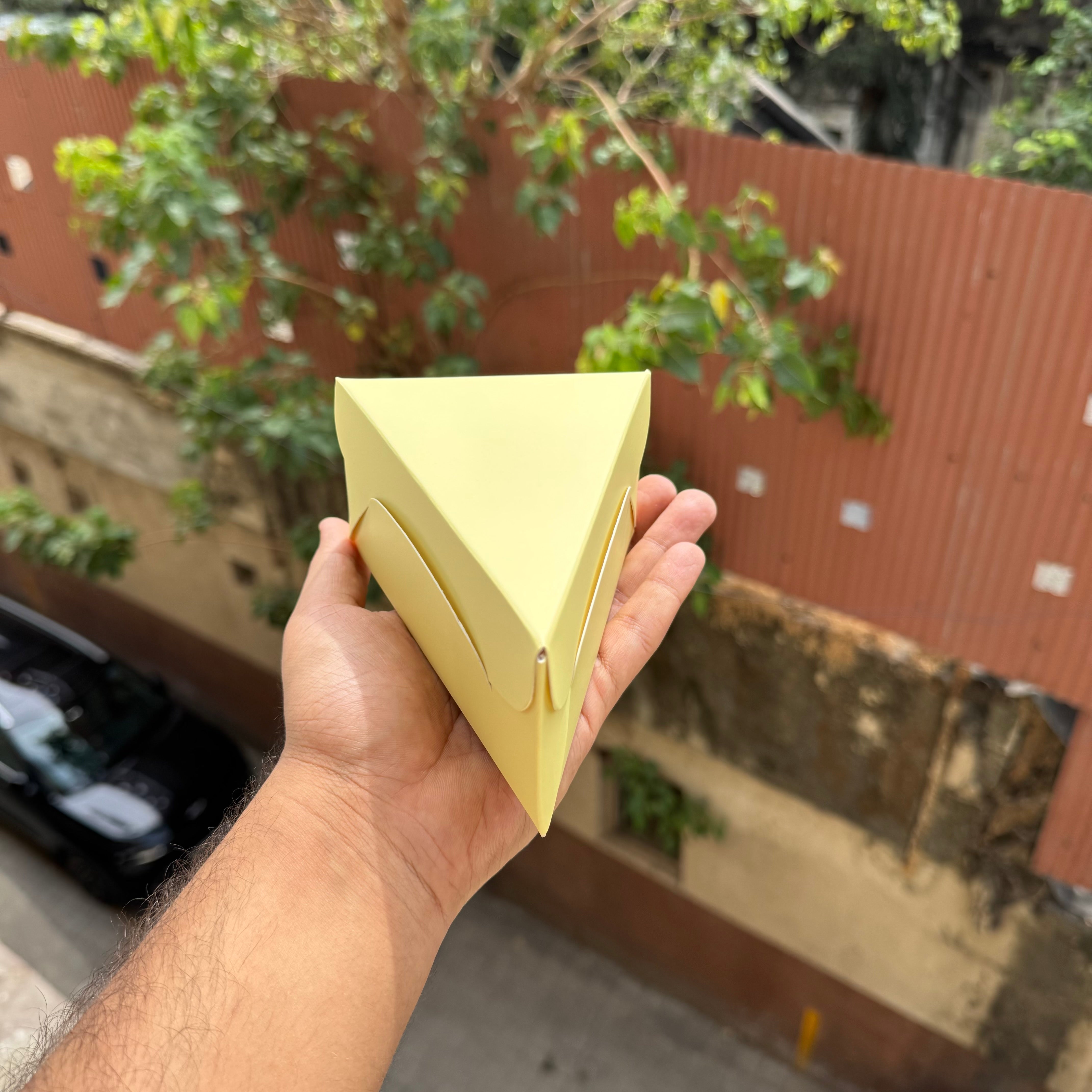 Pastel Lemon Yellow Pastry Box (10pc)