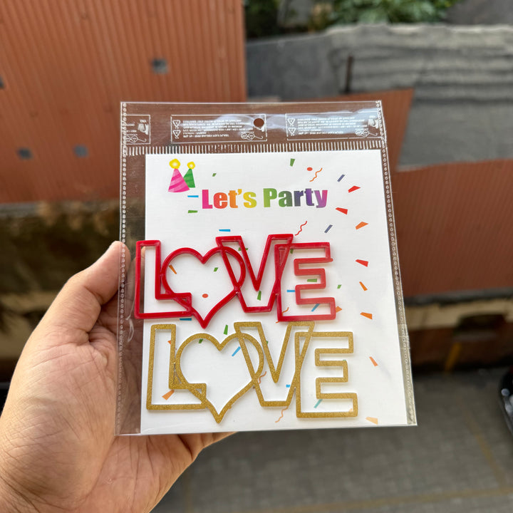 Valentine Acrylic Charm Set Of 2pcs