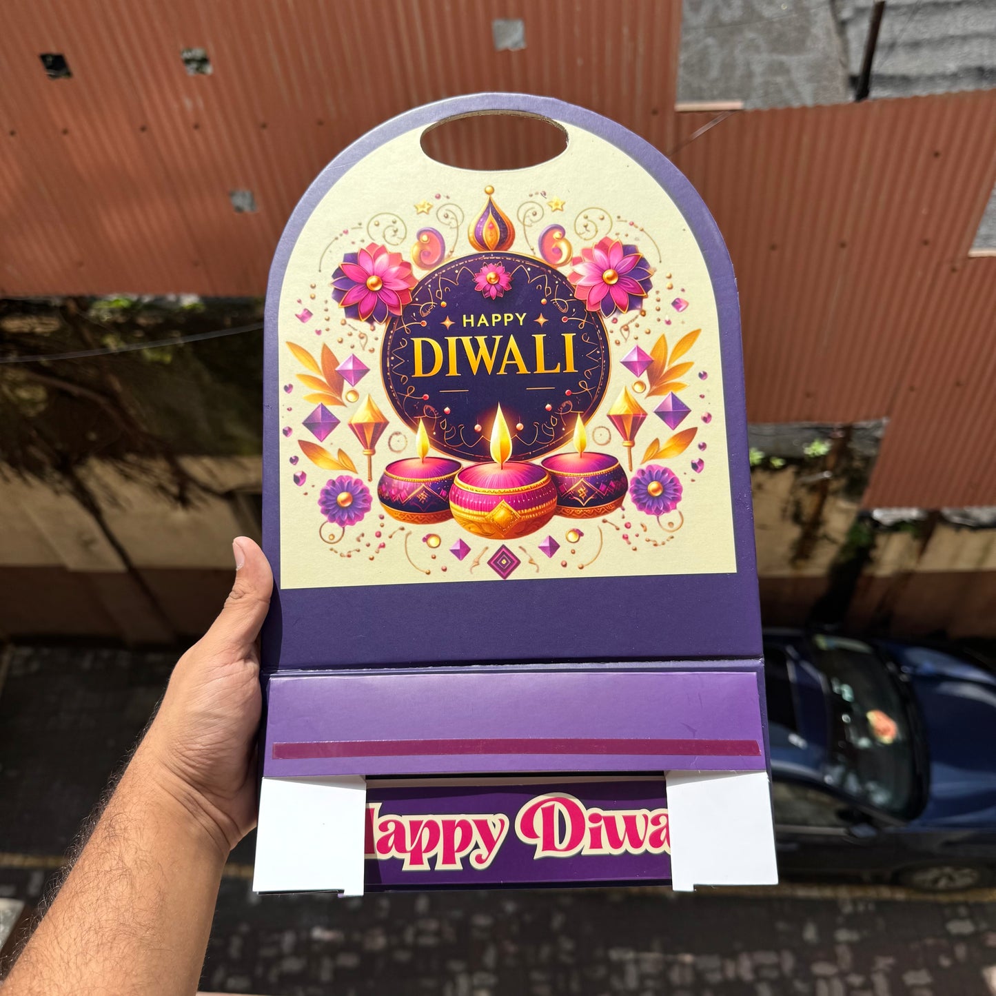 Collapsible Diwali Hamper Stand