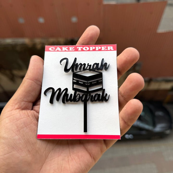 Umrah Mubarak Acrylic Topper / Tag (10pc)