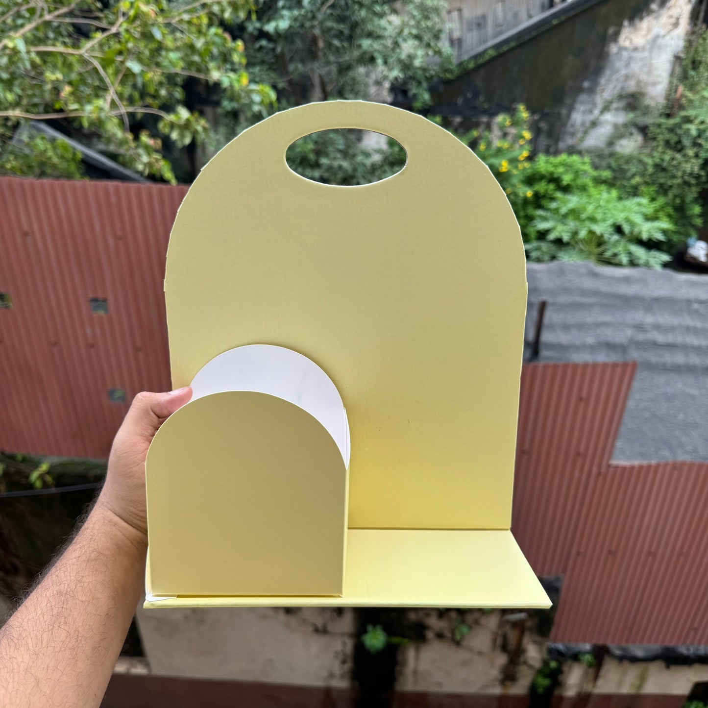 Collapsible Arch Stand Pastel Edit Yellow