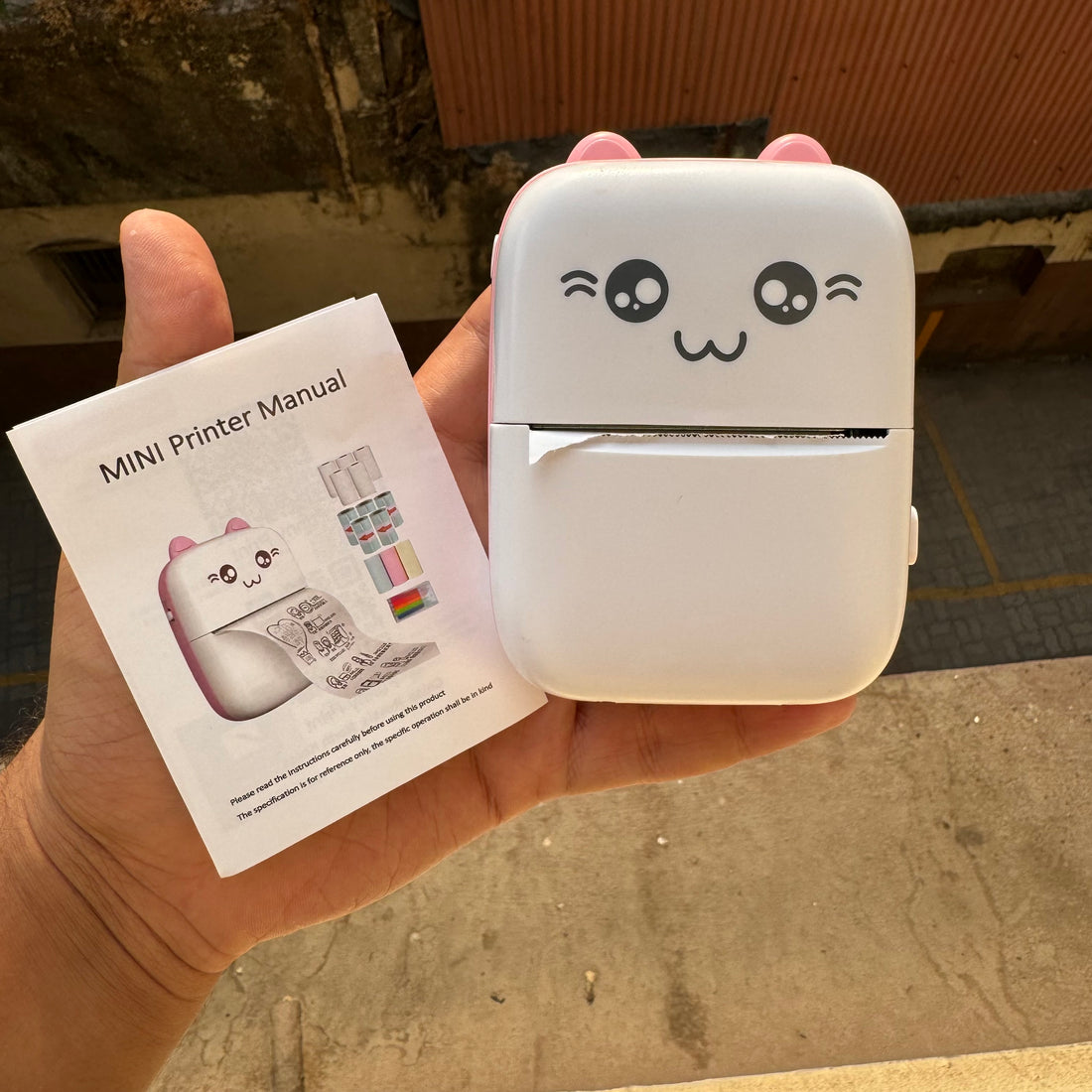 Portable Inkless Thermal Printer MINI Wireless Bluetooth Printer Pink