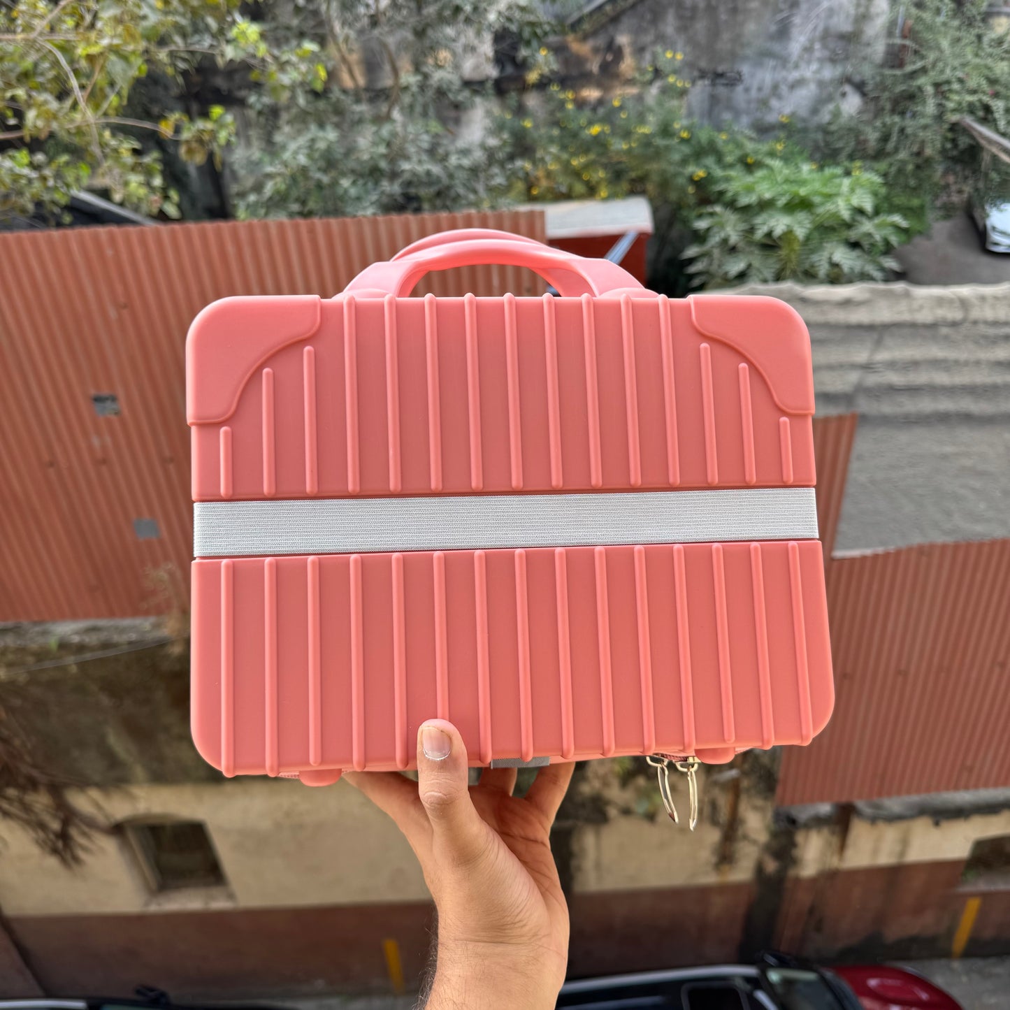 Salmon Mini Suitcase Packaging For Hamper 1pc