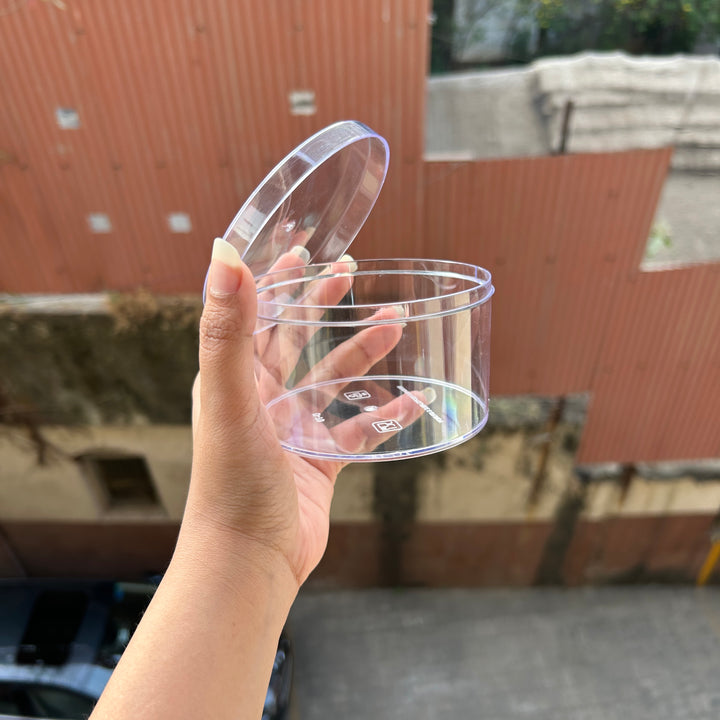 Small Round Acrylic Tub 300ml D-70 (10pc)