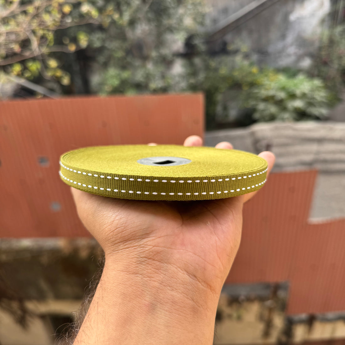 Korean Stitch Ribbon Roll Olive Green - Ramadan / Eid Edit