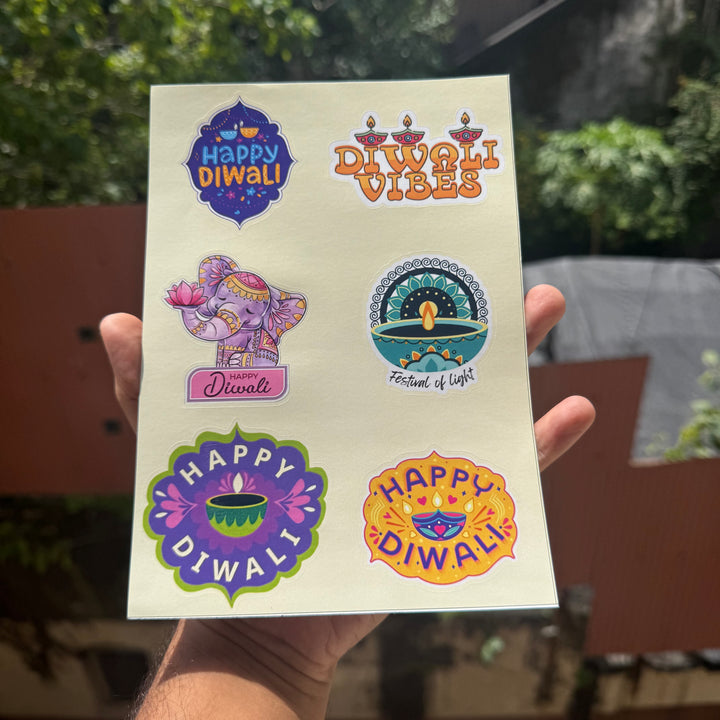 Diwali Shape Cut Sticker