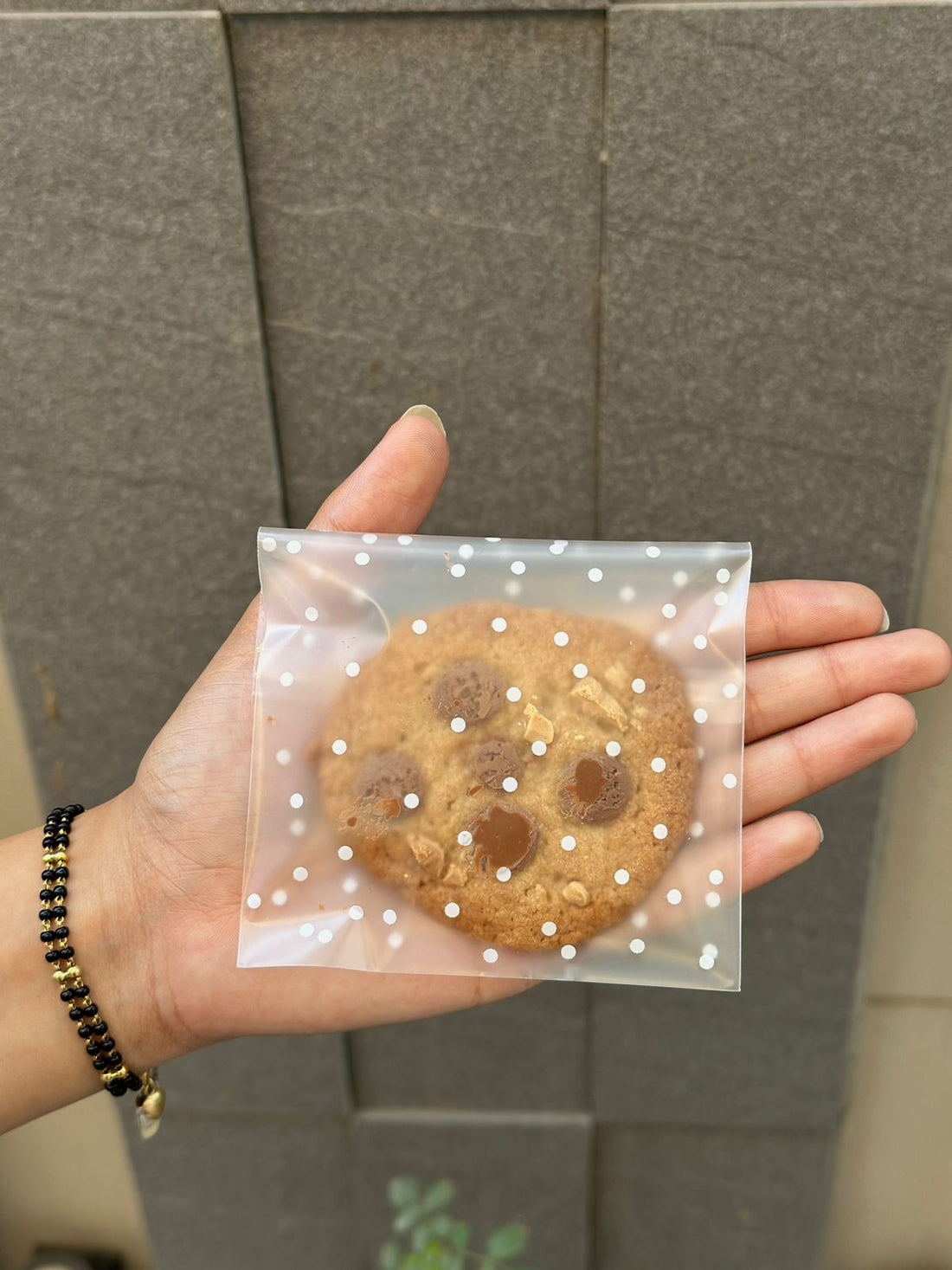 Transparent Dotted Cookie Pouch 100 pcs